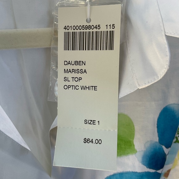 Chico’s Dauben Marissa Sleeveless Blouse Optic White; NWT; M/8 - Picture 9 of 12